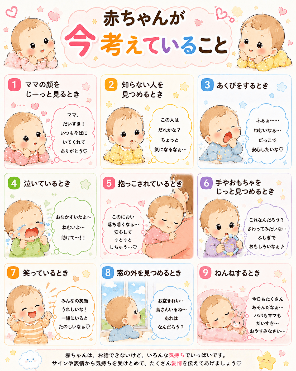 赤ちゃんが今考えていること