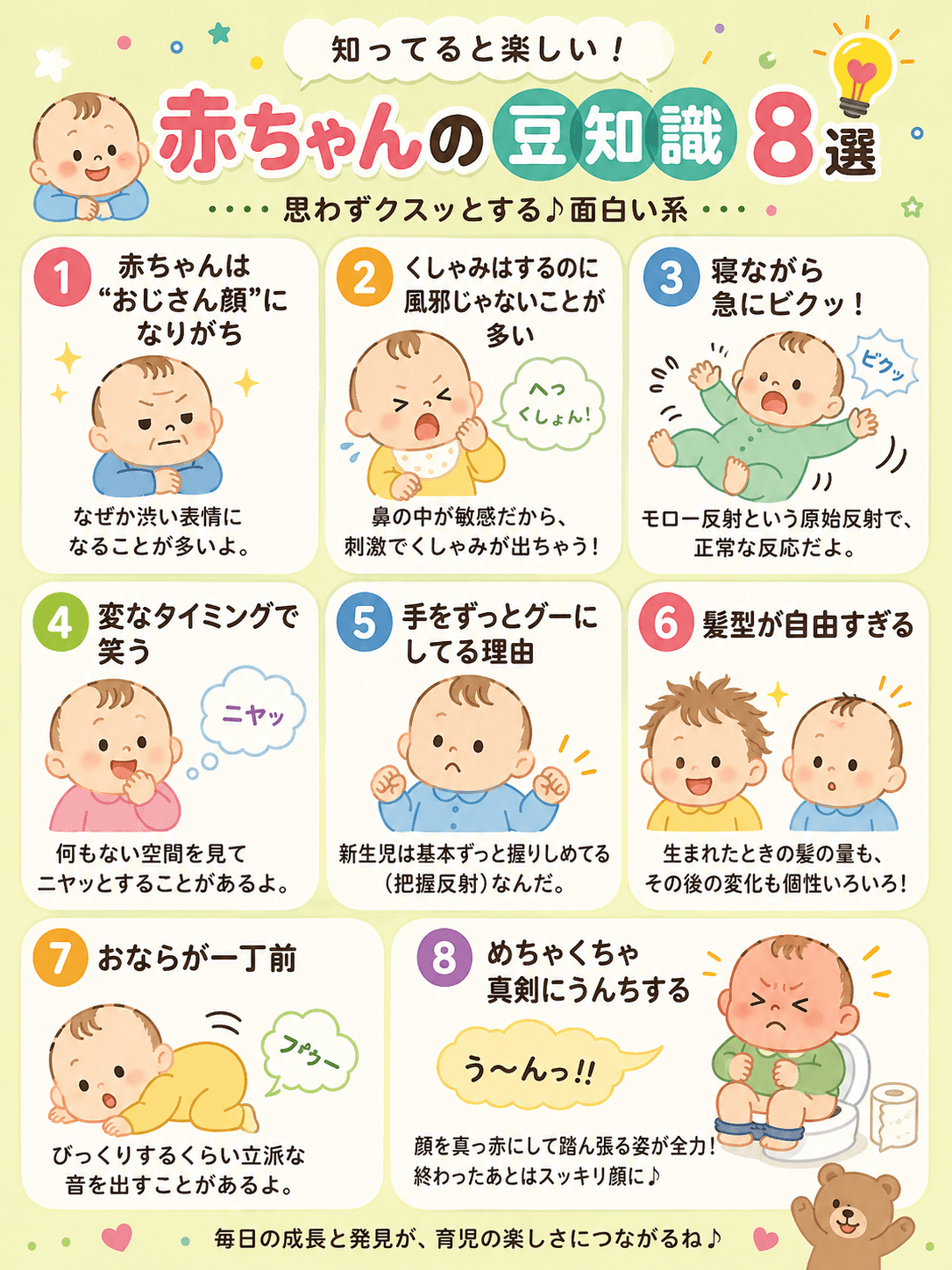 赤ちゃんの豆知識8選