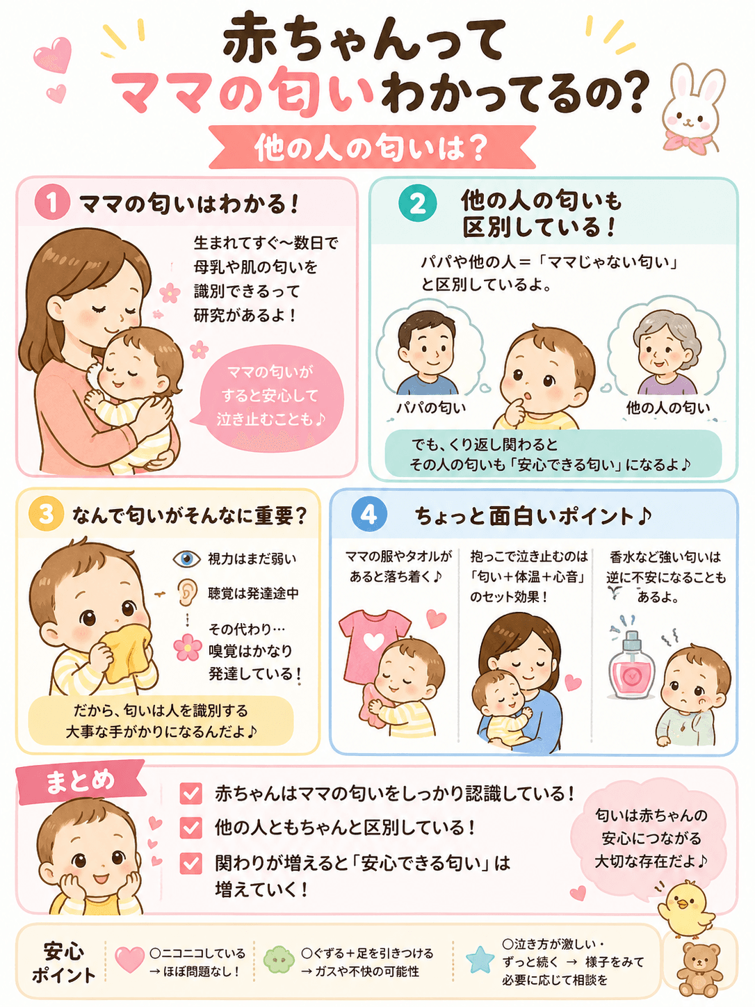 赤ちゃんってママの匂いわかってるの?