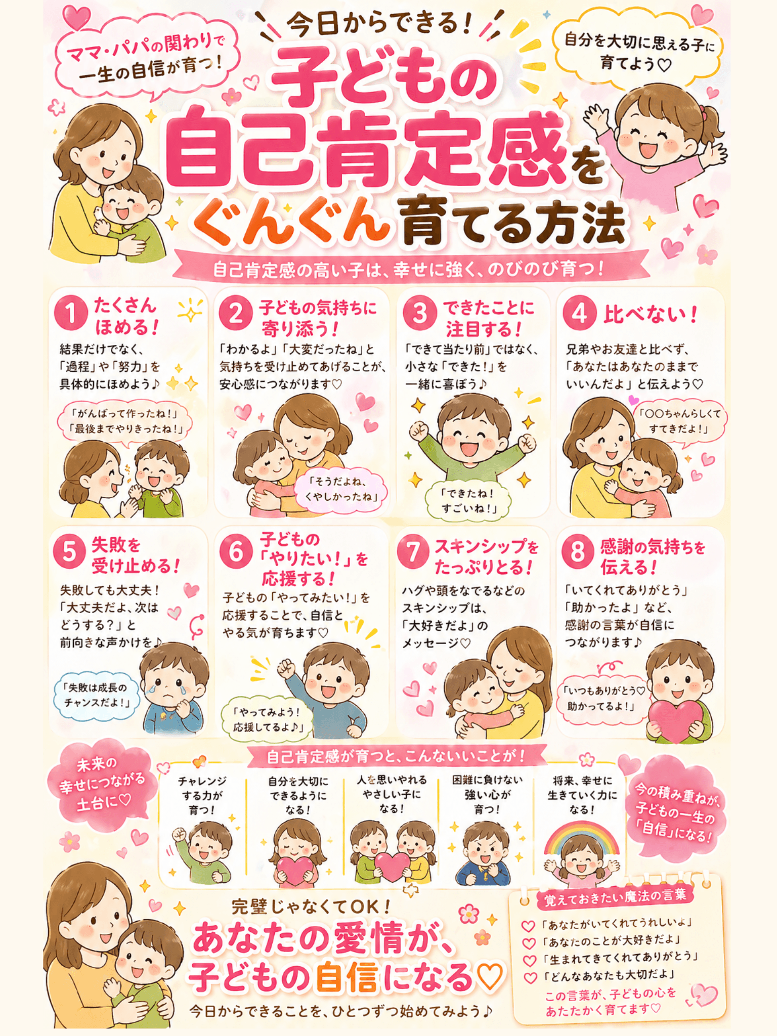 今日からできる!子どもの自己肯定感をぐんぐん育てる方法