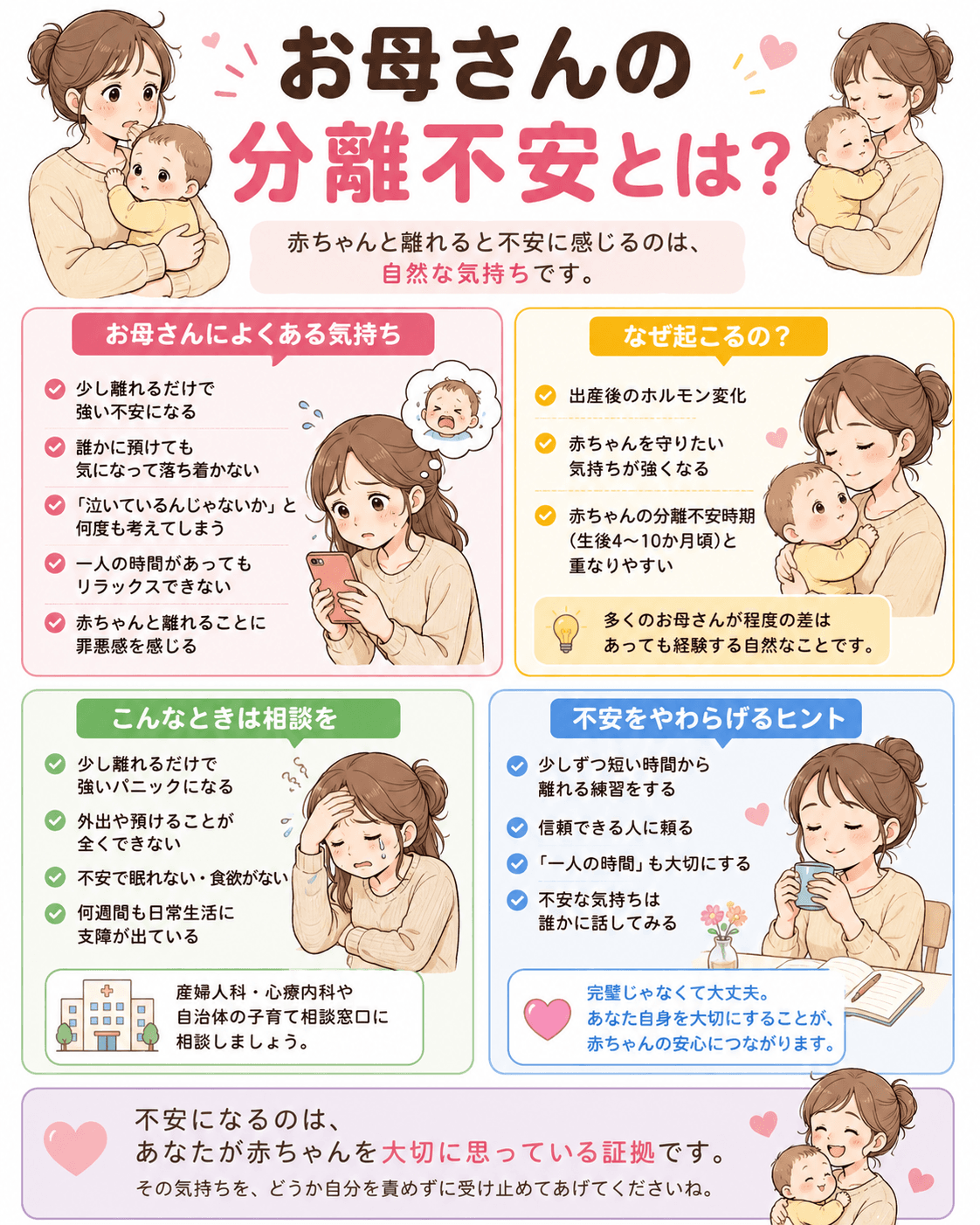 お母さんの分離不安とは?