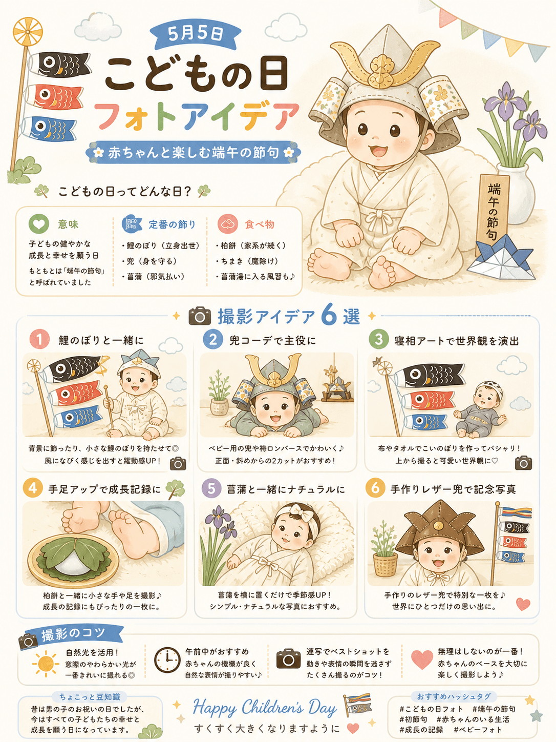 こどもの日フォトアイデア6選